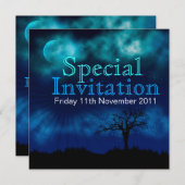 Fête sous les étoiles Invitation spéciale (Devant / Derrière)