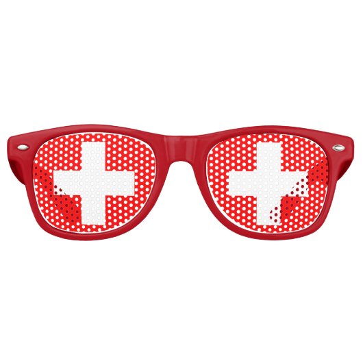 Fête & Suisse Lunettes de soleil / Drapeau suisse (Devant)