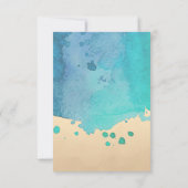 Fête sur la plage, invitation personnalisée pour u (Dos)