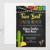 Fête Taco sur une nouvelle maison Invitation à une (Devant / Derrière)