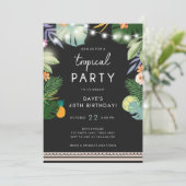 Fête tropicale Luau Aloha Hommes Invitation d'anni (Debout devant)