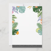 Fête tropicale Luau Aloha Pink Invitation d'annive (Dos)