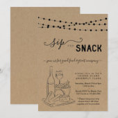 Fête Vin et Fromage, Invitation à boire et à grign (Devant / Derrière)