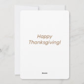 Fête vintage Famille Thanksgiving Carte de vacance (Dos)