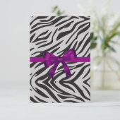 Fête Zebra Invitation bachelorette (Debout devant)