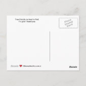 Fêter la carte postale Friendship_A_ (Dos)