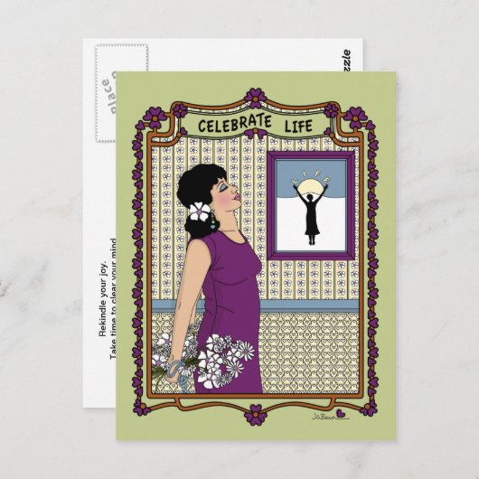 Fêter la carte postale Life_A_ (Devant / Derrière)