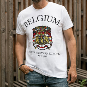 Fêter la culture de Belgique Drapeau T-shirt
