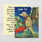 Fêter La Famille Avec Les Invitations De La Réunio (Devant / Derrière)