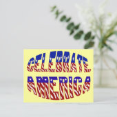 Fêter l'Amérique Police Indicateur N° 1 Carte post (Debout devant)