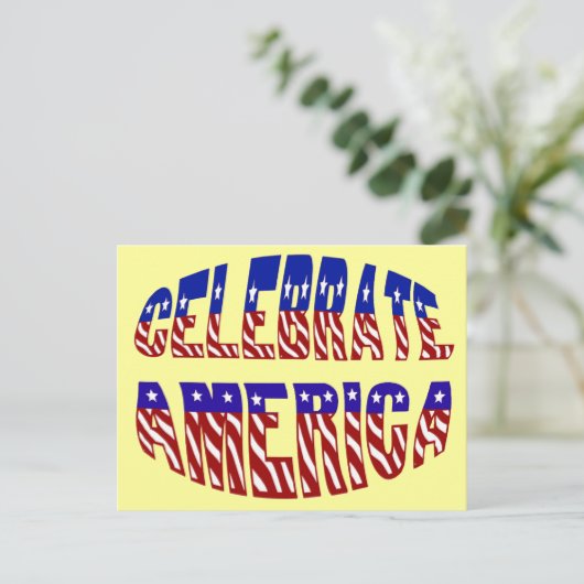 Fêter l'Amérique Police Indicateur N° 1 Carte post (Debout devant)