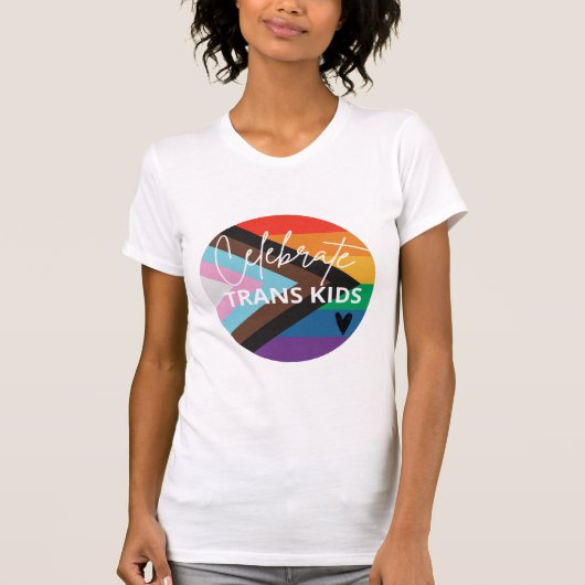 Fêter le T-shirt féminin Trans-Kids (Devant)