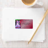 Fêter Mexique Danseuse mexicaine 0175 Étiquette de (En situation)