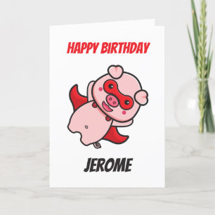 Fêtes Annuelles Cartes d'anniversaire de super-héros pour enfants 