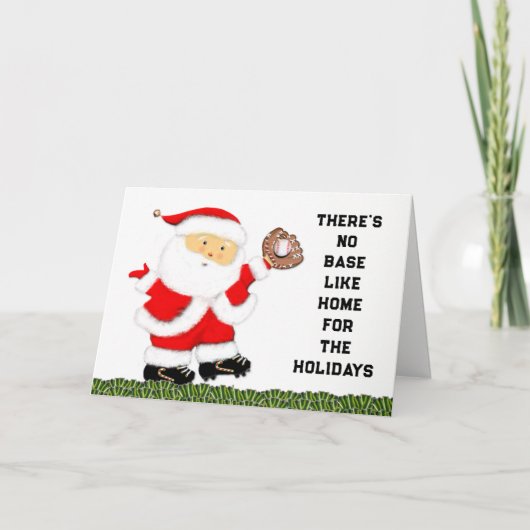 Fêtes Annuelles Cartes de base-ball pour Noël (Devant)