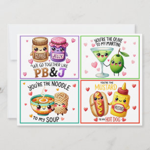 Fêtes Annuelles Cartes de classe adorables Kawaii pour la Saint-Va