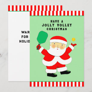 Fêtes Annuelles Cartes de Noël créatives pour pickleball