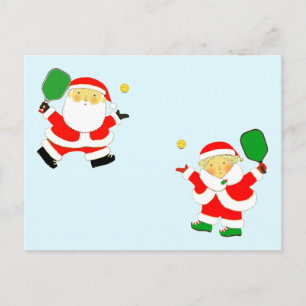 Fêtes Annuelles Cartes de Noël pour couple de pickleball