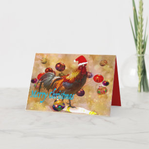 Fêtes Annuelles Cartes de Noël pour les amateurs de poulet