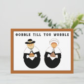 Fêtes Annuelles Cartes de Thanksgiving pour affaires (Debout devant)