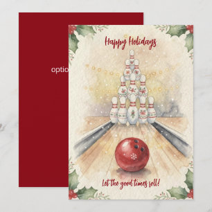Fêtes Annuelles Cartes de vœux de Noël pour quilles