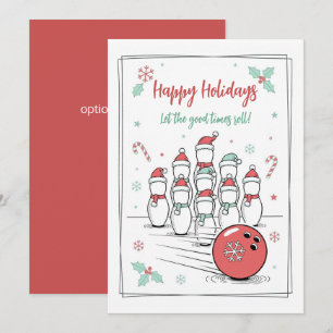 Fêtes Annuelles Cartes de vœux de Noël pour quilles de Noël Doodle