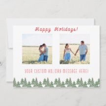 Cartes de vœux personnalisées pour les arbres de N