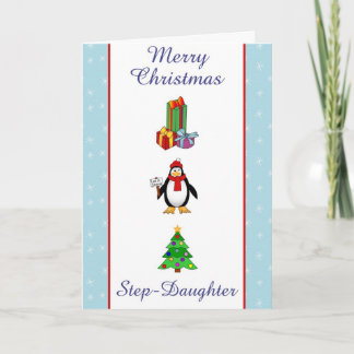 Fêtes Annuelles Cartes de voeux pour fille étape de Noël