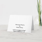 Fêtes Annuelles Cartes de voeux pour Noël (Dos)