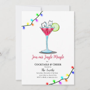 Fêtes Annuelles Cartes d'invitation pour la fête de Noël KiniArt W