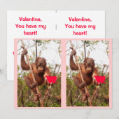 Fêtes Annuelles Cartes Saint-Valentin pour enfants (Devant / Derrière)