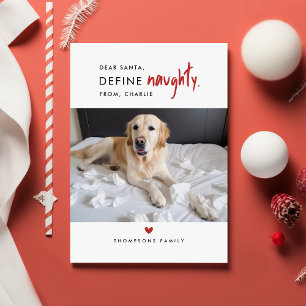 Fêtes Annuelles Définir Naughty Cartes de Noël pour chiens amusa