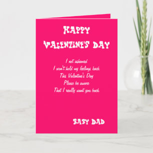 Fêtes Annuelles Je veux les cartes de la Saint-Valentin pour papa