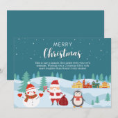 Fêtes Annuelles Joyeux Cartes de voeux pour Noël (Devant / Derrière)