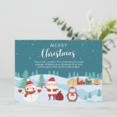 Fêtes Annuelles Joyeux Cartes de voeux pour Noël (Debout devant)