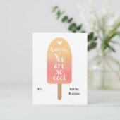 Fêtes Annuelles Popsicle School Classroom Valentine Cartes pour en (Debout devant)