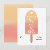 Fêtes Annuelles Popsicle School Classroom Valentine Cartes pour en (Devant / Derrière)