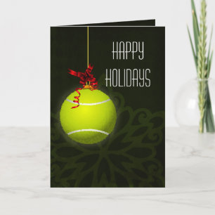 Fêtes Annuelles pour le joueur de tennis Cartes de Noël