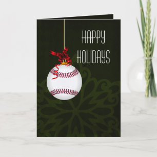 Fêtes Annuelles pour un joueur de baseball les cartes de Noël