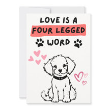 Valentines Cartes De Jour De Chien Pour Elle