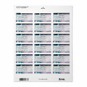 Fêtes Berry Wreath Étiquettes de adresse de Noël (Feuille entière)