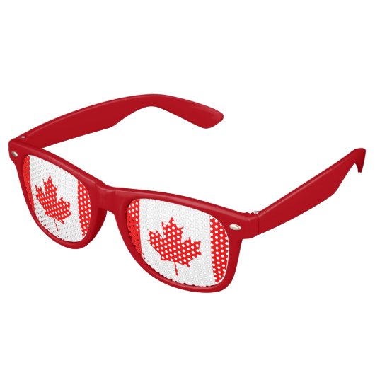 Fêtes & Canada Lunettes de soleil / Drapeau canadi (Angulaire)