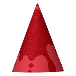 Fètes Chapeaux de fête à goutte rouge tomate personnalis