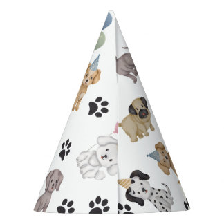 Fètes Chapeaux de fête d'anniversaire Puppy Pawty