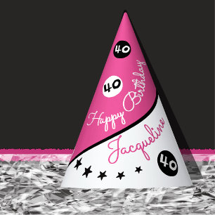 Fètes Chapeaux de fête en papier personnalisés rose pour