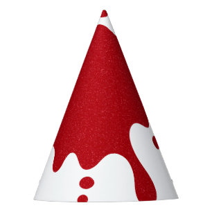 Fètes Chapeaux de fête personnalisés blancs et rouges à