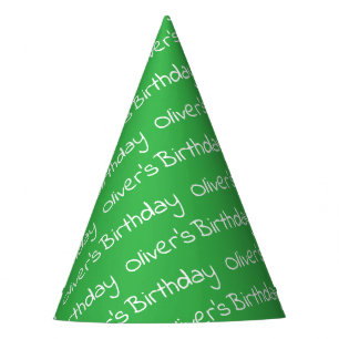 Fètes Chapeaux de fête verts personnalisés pour garçon a