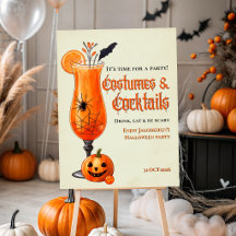 Fêtes de costumes et cocktails d'orange frais Hall