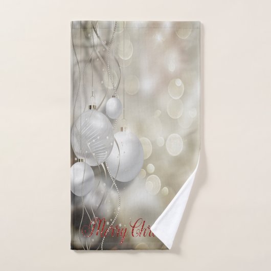Fêtes de Noël, Boules de Noël Chics (Serviette à main)