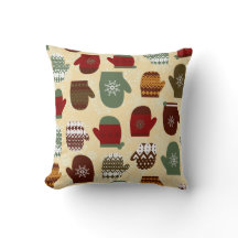 Fêtes de Noël Cosy Mittens hiver Jeter Oreiller